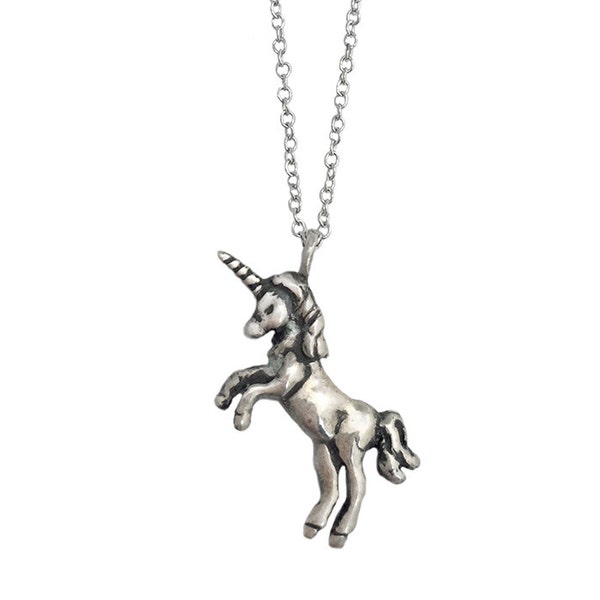 Unicorn Necklace    charm pendant silver gold jewelry