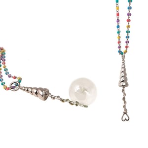 Unicorn Necklace Bubble Blower     wand rainbow silver gold jewelry