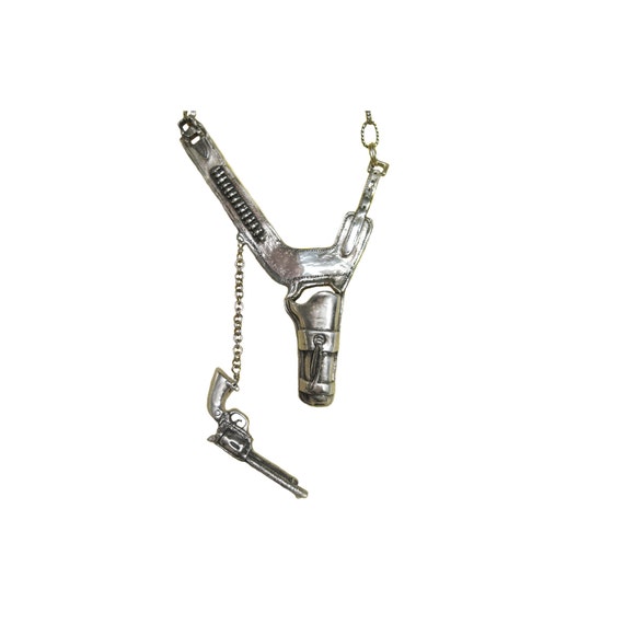 Sterling Silver Revolver Gun Pendant Necklace | Revolver | Gun Pendants