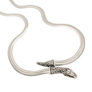 Snake Chain Necklace       sterling silver  serpent