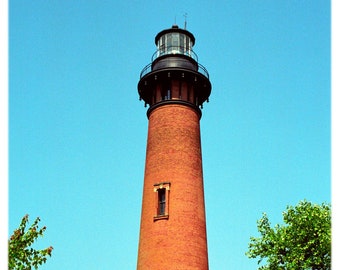 Currituck Beach Lighthouse, Outer Banks, North Carolina Photography -  Coastal, Beach, Nautical Home Decor Fine Art Print or Note Card Set