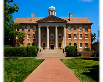 UNC-Chapel Hill South Building, North Carolina Photography - UNC-CH, College Home Decor Fine Art Print of notitiekaartenset