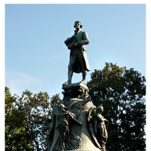 UVA Thomas Jefferson Statue - University of Virginia, Collegiate Photography, Home Decor Fine Art Print or Note Cards