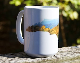 NC State Shape Mug - North Carolina Photography, Fine Art Accessory, Home Goods, Coffee Mug, Kitchen