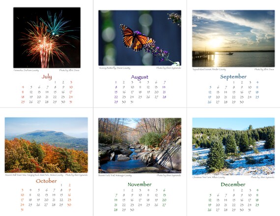 Nc Seasons 2021 Calendar North Carolina Nature Photography Etsy unc tar heels 2021 calendar