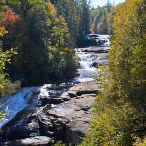 Triple Falls, DuPont State Park, Caroline du Nord Photographie - Cascades, montagnes Home Decor Fine Art Print ou Note Card Set
