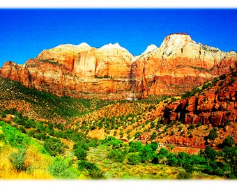 Pine Creek Canyon - Zion National Park Photography, Southwestern Home Decor Fine Art Print or Note Cards