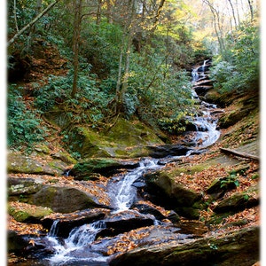 Roaring Fork Falls, North Carolina Photography, Blue Ridge Mountains - Fine Art Print, Home Decor - Stationery, Note Cards