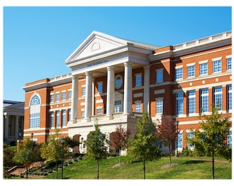 UNC Charlotte Duke Centennial Hall - North Carolina Photography, Collegiate Home Decor Fine Art Print or Note Cards