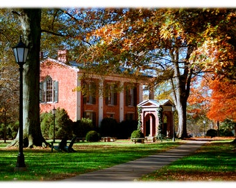 Davidson College Old Well in Autumn