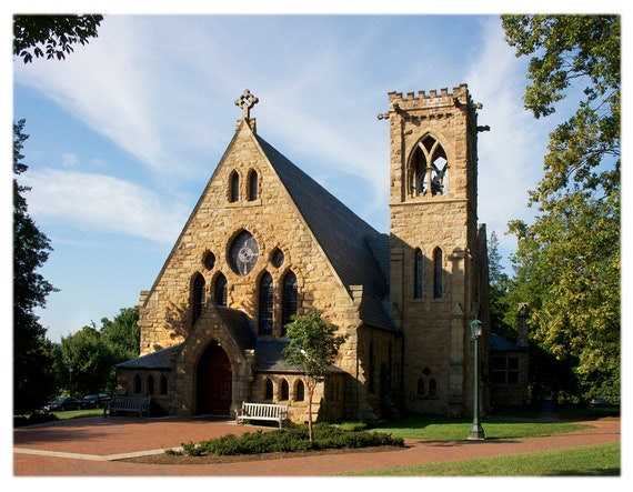 UVA University Chapel - University of Virginia, Collegiate Photography,  Home Decor Fine Art Print or Note Cards