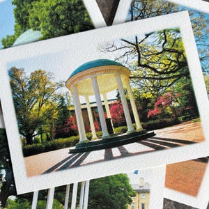 UNC Chapel Hill Old Well Photography Note Cards - Stationery Set - 4 Different Photos