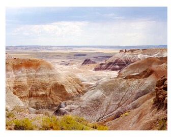 Painted Desert, Petrified Forest National Park - Arizona Photography - Southwestern Home Decor Fine Art Print or Note Cards