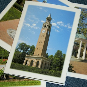 UNC-Chapel Hill Photography Note Cards - Set of 4 Different Photos - University of North Carolina Fine Art Stationery
