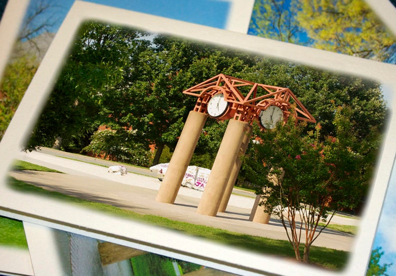 UNCG Clock Tower North Carolina Photography UNCG Home Decor Etsy