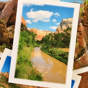 Zion National Park Note Cards - Set of 4 Different Photos - Utah, Southwest Photography, Art Stationery