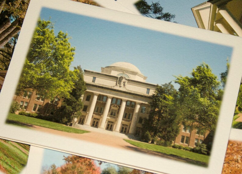 Davidson College Chambers Building North Carolina Etsy