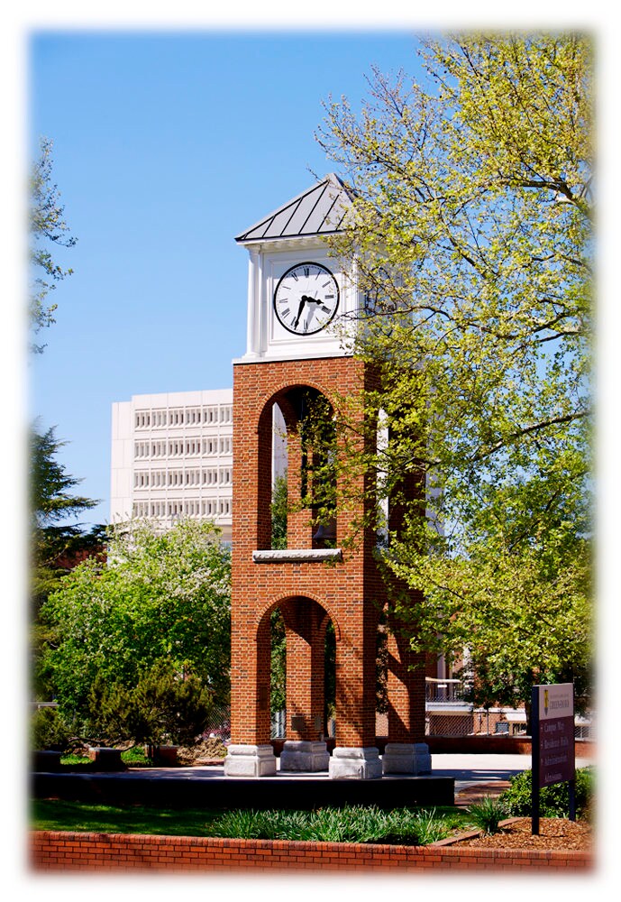 UNCG Vacc Bell Tower, North Carolina Photography - UNCG Home Decor Fine Art Print or Note Card Set