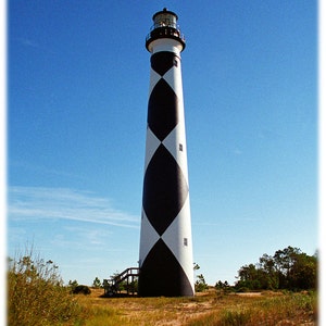 Cape Lookout Lighthouse, Outer Banks North Carolina Photography - Coastal, Beach Home Decor Fine Art Print or Note Card Set