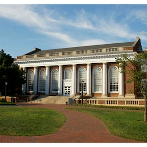 UVA Alderman Library - University of Virginia, Collegiate Photography, Home Decor Fine Art Print or Note Cards