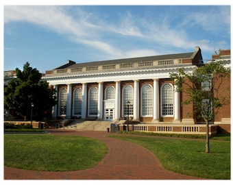 UVA Alderman Library - University of Virginia, Collegiate Photography, Home Decor Fine Art Print or Note Cards