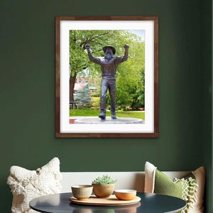 Yosef the Mountain Man Statue, Appalachian State University - College Home Decor - Fine Art Print or Note Card Set