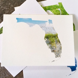 Florida Photography Grußkartenset - FL-Form Fine Art Stationär, leere Grußkarten, Sunshine State