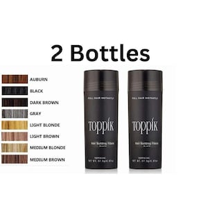 Toppik Dark Brown Black Medium Brown Grey Light Blonde Medium Blonde 27.5g Toppik Hair Building & Thickening Fiber
