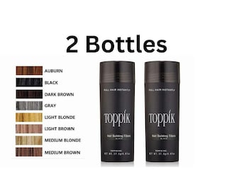 Toppik Dark Brown Black Medium Brown Grey Light Blonde Medium Blonde 27.5g Toppik Hair Building & Thickening Fiber