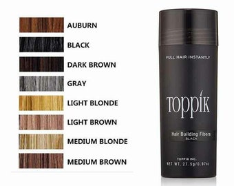 Toppik Dark Brown Black Medium Brown Grey Light Blonde Medium Blonde 27.5g Toppik Hair Building & Thickening Fiber