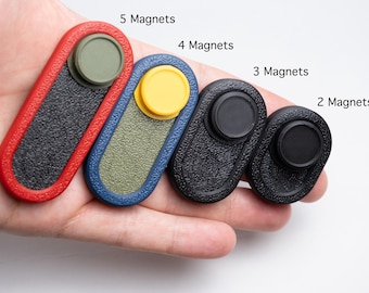 3D Printed Customizable Magnetic Haptic Slider Keychain Fidget Toy
