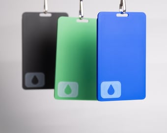Modern ID Badge Holder / Keycard Clip – Cosplay Lanyard Set – Officecore or Techwear Style