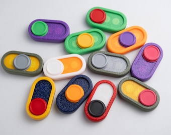 Haptic Slide, Fidget Slide, EDC Fidget, ADHD, Office Fidget Toy, Fidget Slide - 2 Clicker