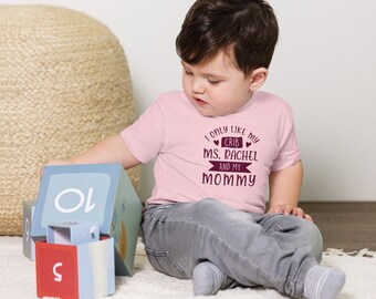 Je n'aime que mon lit de bébé Mme Rachel et maman T-shirts bébé