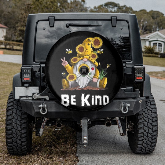 Disover Be Kind Gnomes Spare Tire Cover