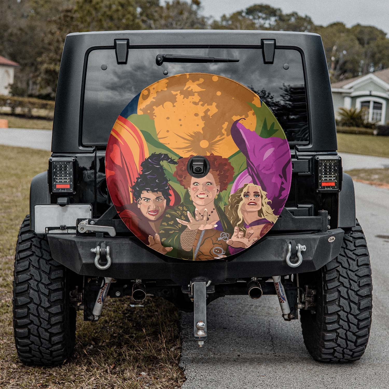 Sanderson Sisters Halloween Spare Tire Cover