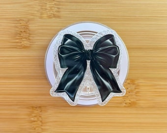 Black Bow Magnetic Grip | Kindle & Phone Holder, Compatible With MagSafe Devices