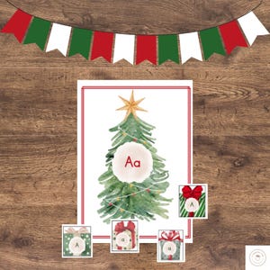 Christmas Tree Alphabet Sort: ABC Letter Match Preschool Activity (PDF Download)