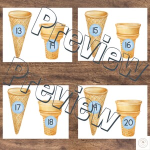 Ice Cream Scoop Counting Activity | Hands-on Preschool & Kindergarten ...