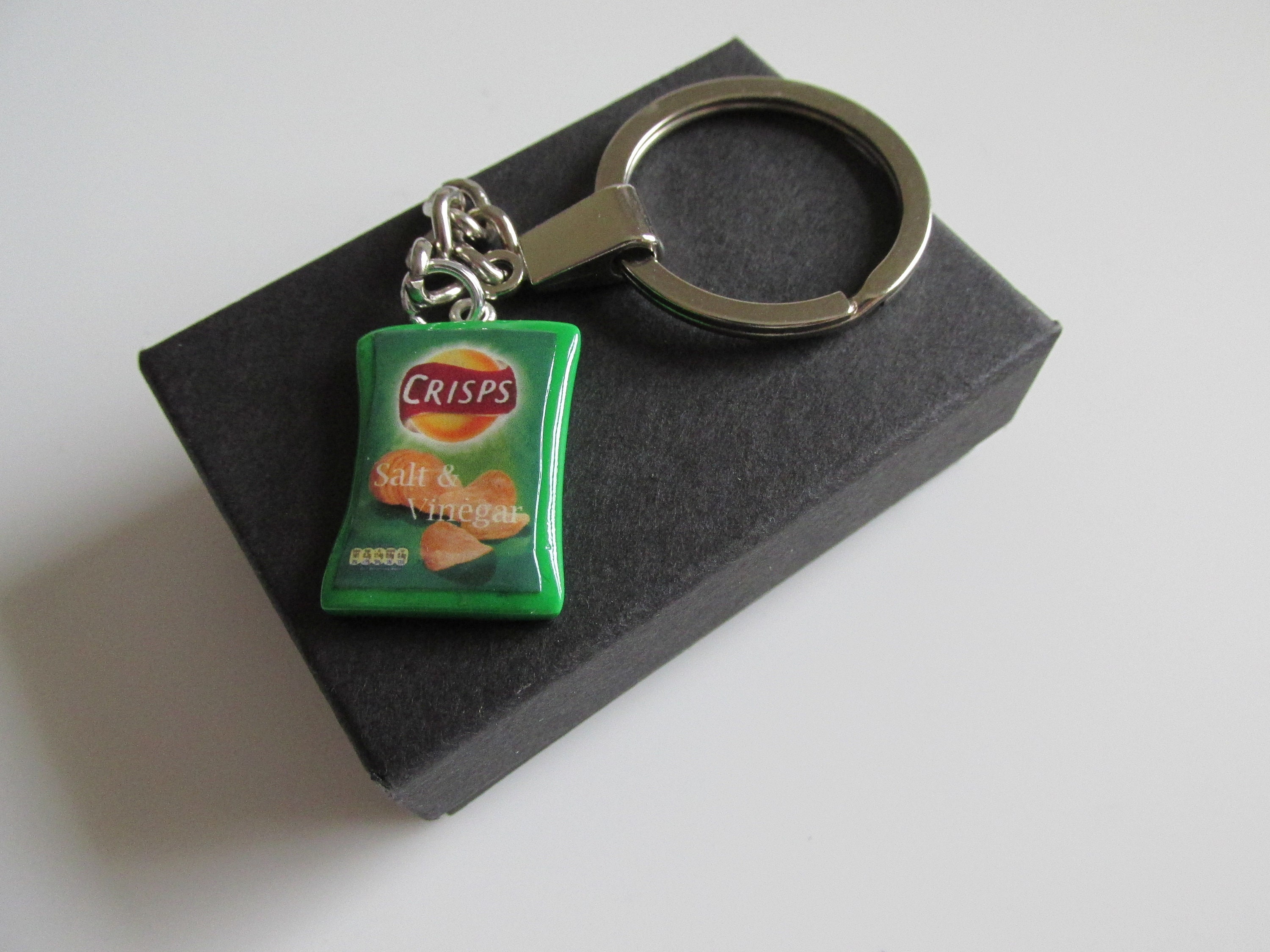 Handmade Salt & Vinegar Crisp Crisps Packet Keyring Keychain Etsy UK