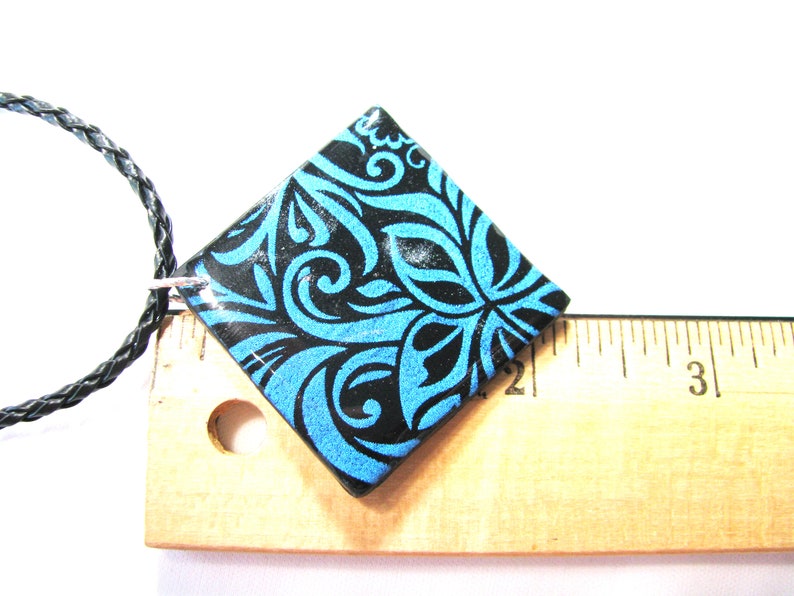 Polymer Clay Iridescent pendant Necklace casual Fashion Jewelry For women polymer clay pendant necklace