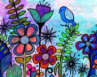 O jardim floral Gift Bird