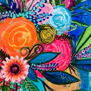 Stampa artistica di fiori Floraison, stampa d&#39;archivio, stampa artistica, stampa artistica, stampa artistica di dipinti da giardino, stampa artistica di alberi, stampa artistica di fiori