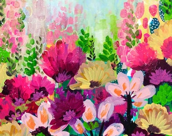 Jazmin flowers art print on luster fine art paper flower art garden