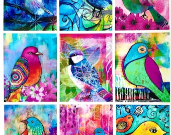 Adesivos de pássaros