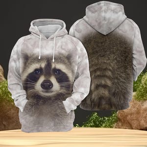 Awesome Raccoon Sweatshirt Hoodie, Raccoon Hoodie, Raccoon
