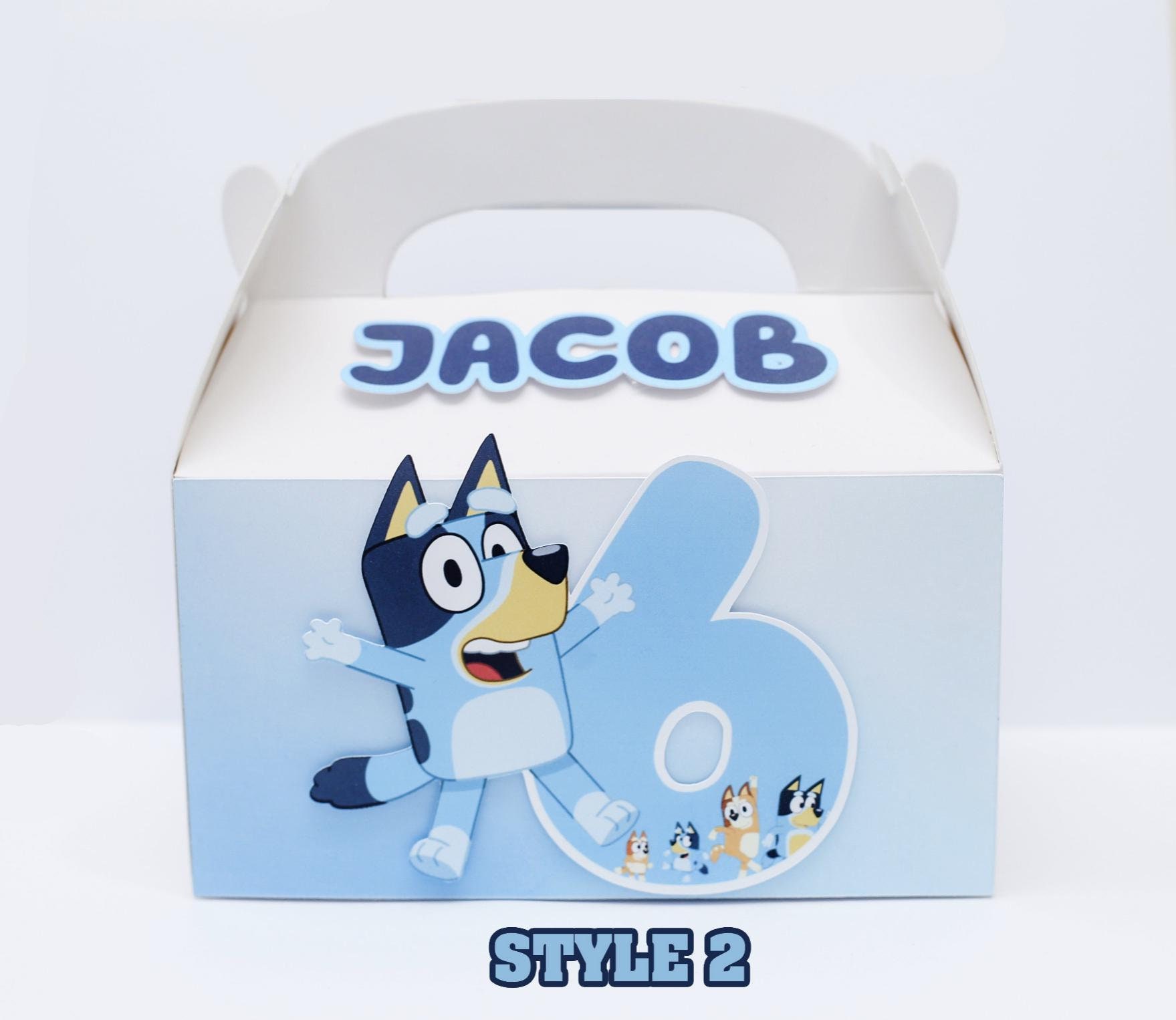 Blue Dog Theme Favor Box