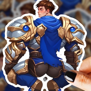 Garen League of Legends 3&quot;Vinyl Aufkleber, irgendwie frecher League of Legends Aufkleber, LoL Garen Sticker League of Legends, Garen Stickers