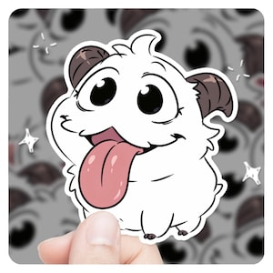 League of Legends Poro Chibi 3&quot; Vinyl Sticker, lol Sticker, League of Legends Poro lol Stickers