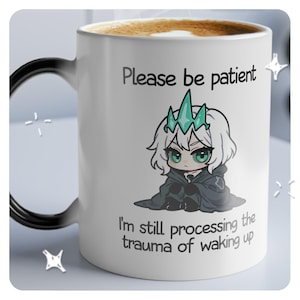 Viego League of Legends-mugg (magisk mugg) Cheeky - Värmekänslig färgförvandling - Svart mugg avslöjar design med varm dryck Cheeky